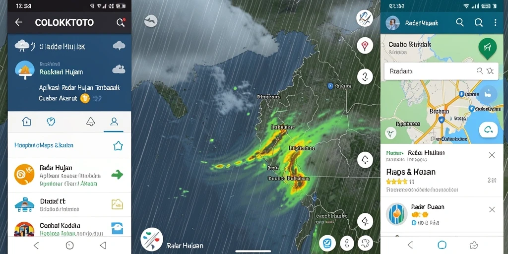Antarmuka COLOKTOTO menampilkan peta radar hujan interaktif.