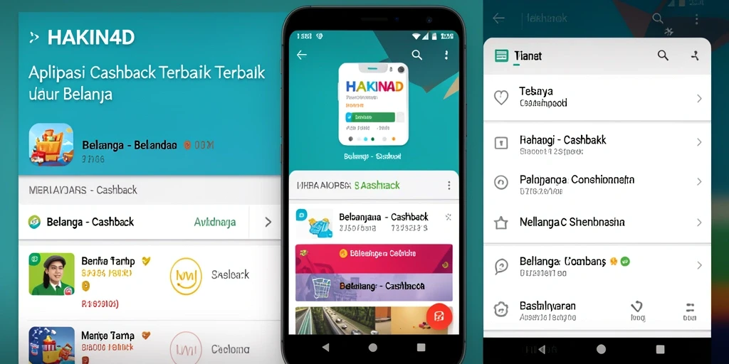 Antarmuka HAKIN4D menampilkan berbagai penawaran cashback menarik.