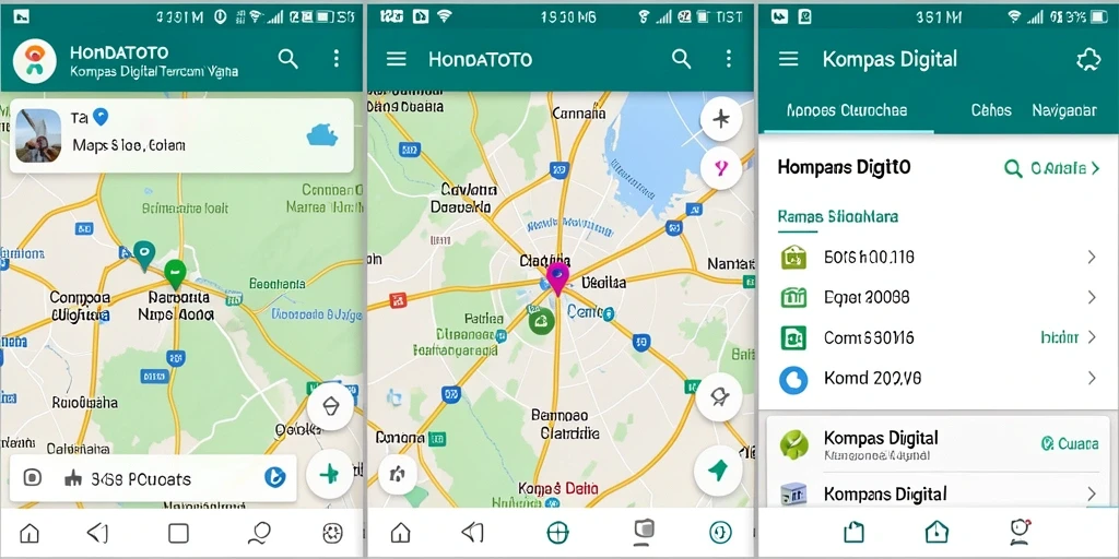 Antarmuka HONDATOTO yang sederhana dan informatif.