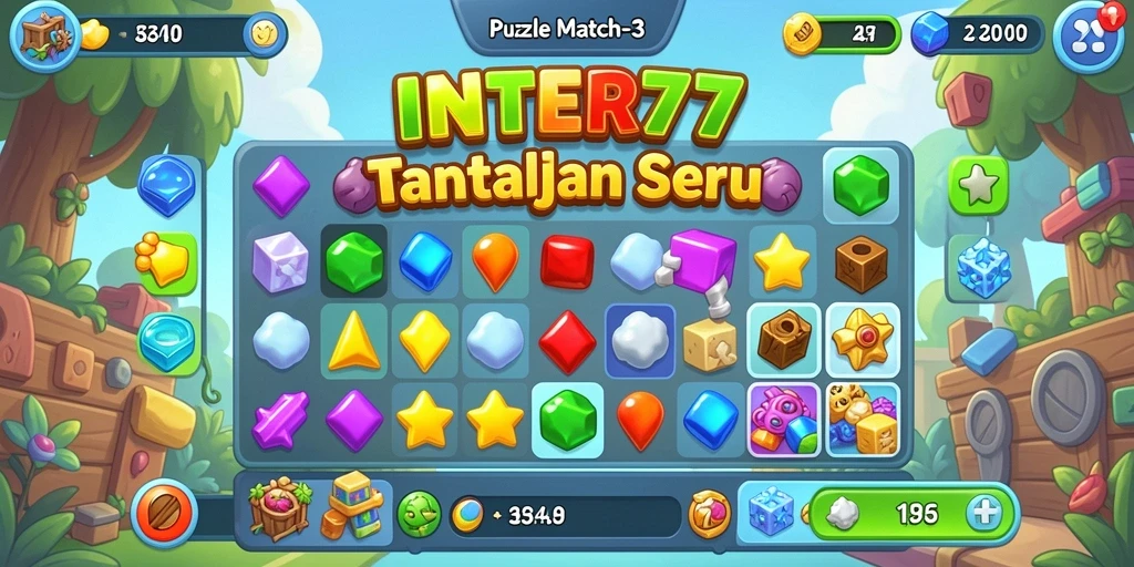 Antarmuka permainan <strong>INTER77</strong> yang menarik dan penuh warna.