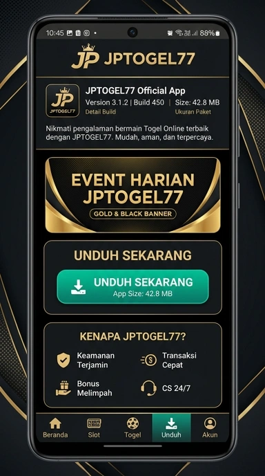 Tampilan halaman APK jptogel77